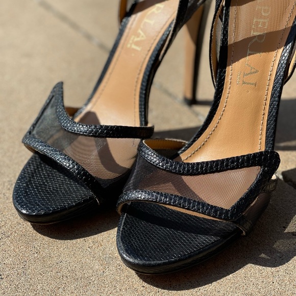 Aperlai winged leather heel - Picture 4 of 6